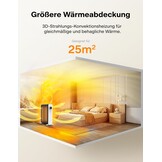 PELONIS Ölradiator 2500W - 13 Ribben - Elektrische Kachel - Wit - 25 m²