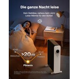 PELONIS Ölradiator 2500W - 13 Ribben - Elektrische Kachel - Wit - 25 m²