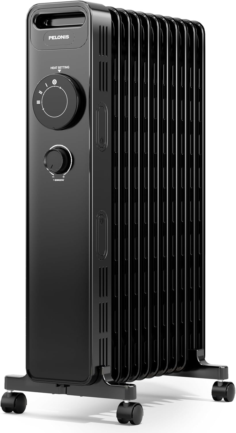 PELONIS Ölradiator 2500W - 13 Ribben - Elektrische Kachel - Wit - 25 m²