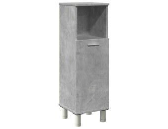 vidaXL Badkamerkast 30x30x95 cm spaanplaat betongrijs