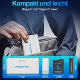Osmo Action 5 Pro/4/3 acculaderset, 2100 mAh, 2-pack accu en 3-kanaals snellaadhub, compatibel met DJI OSMO Action 5 Pro, Osmo Action 4, Osmo Action 3 camera
