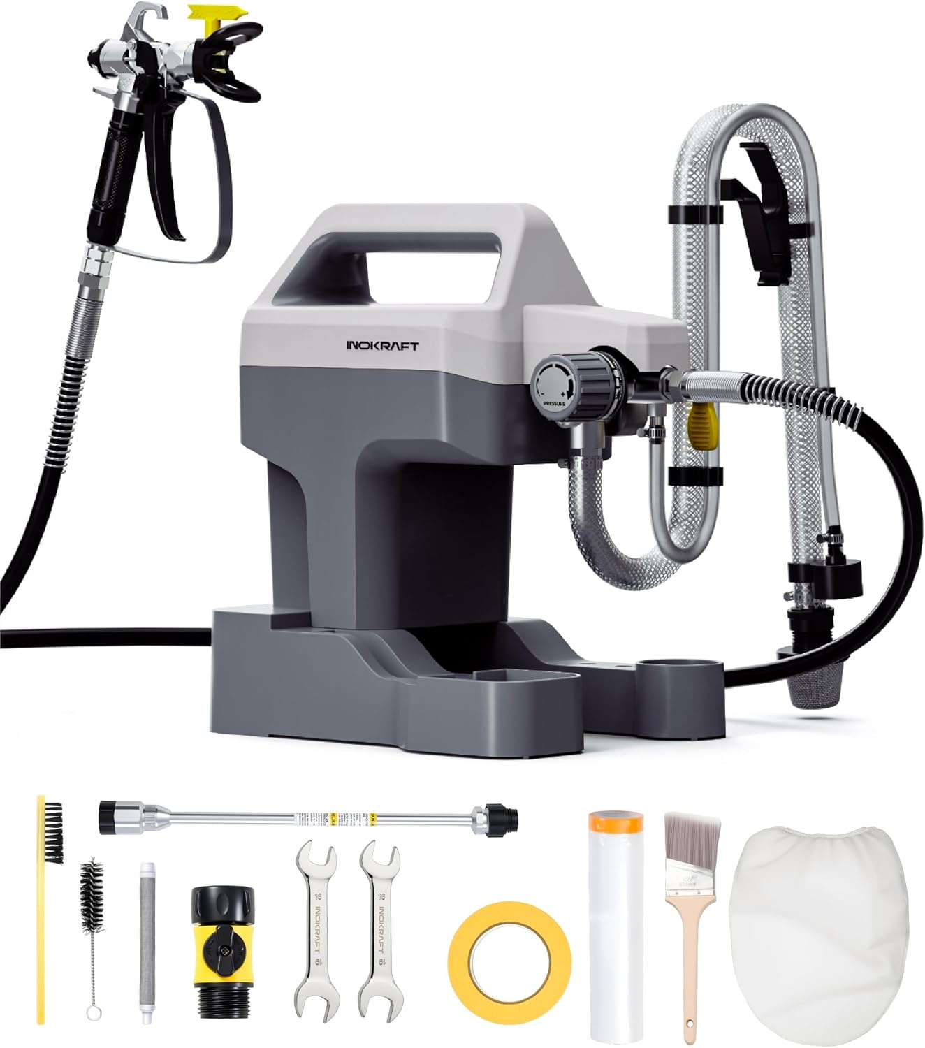 InoKraft MaXpray M1 Airless Verfspuit – 3000 PSI, 1,17 l/min