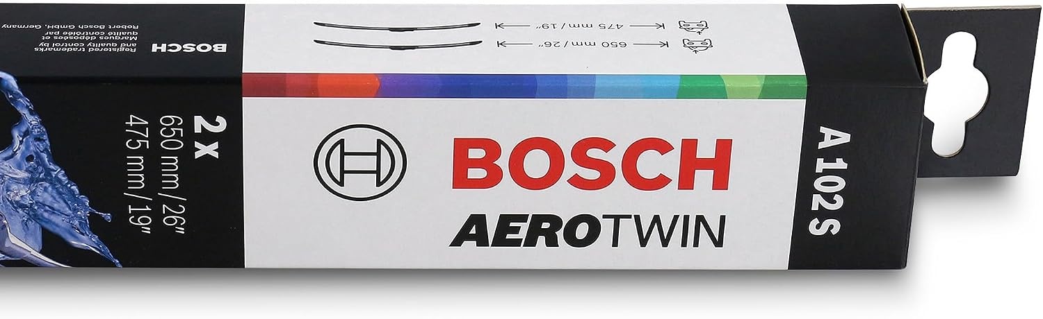 Bosch Aerotwin A102S Ruitenwisserset - Zwart - Voorzijde