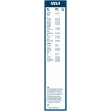 Bosch Twin Spoiler Ruitenwisser 533S - Set van 530 mm en 475 mm
