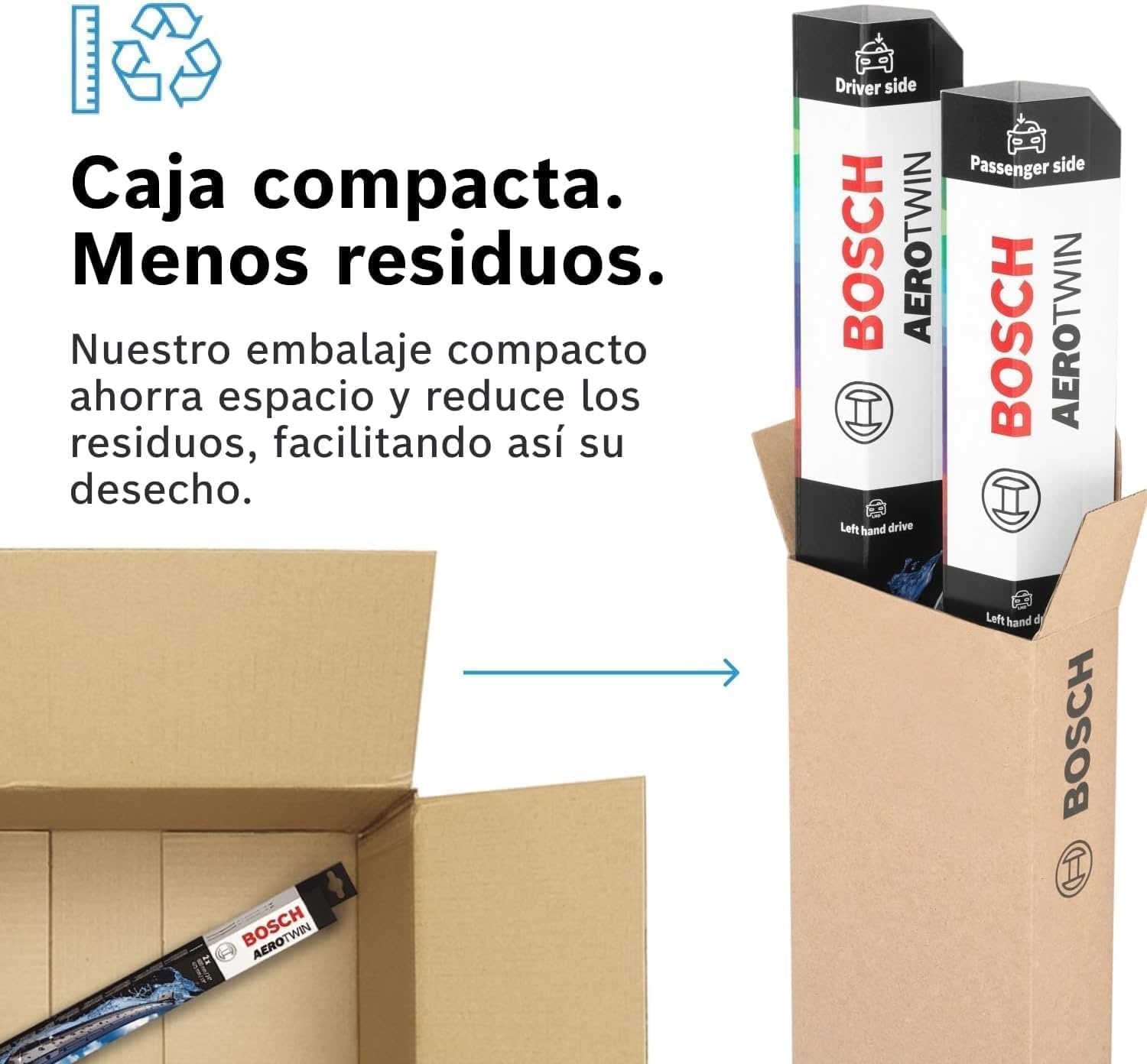 Bosch eA088S Aerotwin Ruitenwisser, Lengte: 650/500 mm, Set voor Windscherm