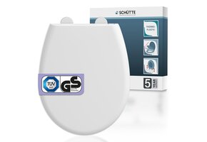 Universele WC-bril Wit Soft-close 44,4x36,3 cm | Thermoplastisch | 32% Korting