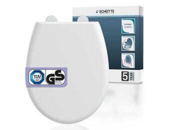 Schütte WC-bril met Soft-close mechanisme - Universeel - Wit - 44,4 x 36,3 cm