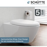 Schütte WC-bril met Soft-close mechanisme - Universeel - Wit - 44,4 x 36,3 cm