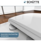Schütte WC-bril met Soft-close mechanisme - Universeel - Wit - 44,4 x 36,3 cm