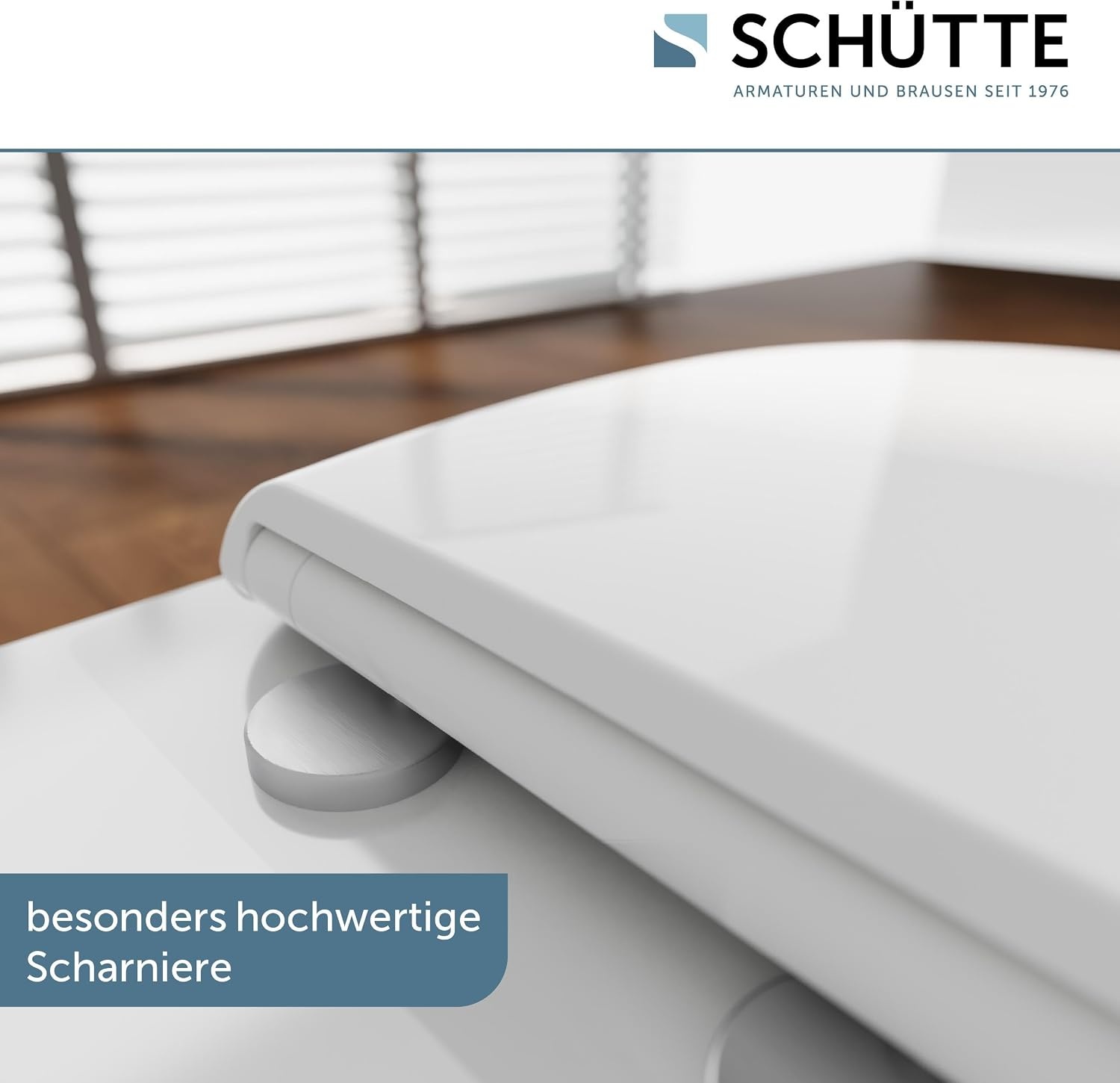 Schütte WC-bril met Soft-close mechanisme - Universeel - Wit - 44,4 x 36,3 cm