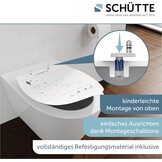 Schütte WC-bril met Soft-close mechanisme - Universeel - Wit - 44,4 x 36,3 cm