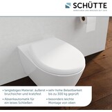 Schütte WC-bril met Soft-close mechanisme - Universeel - Wit - 44,4 x 36,3 cm