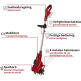 Einhell Accu-Grondfrees GE-CR 18/20 Li E-Solo - 20 cm werkbreedte - Zwart