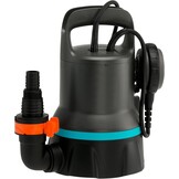 Gardena schoon-water-dompelpomp 9000: Schoon-water-pomp met een capaciteit van 9.000 l/u, vlotterschakelaar met permanente functie, vlakafzuiging tot 2 mm, snelkoppelingssysteem, 300 W (09030-20) - Maat bis zu 9.000 l/h - Schwimmerschalter