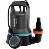 Gardena schoon-water-dompelpomp 9000: Schoon-water-pomp met een capaciteit van 9.000 l/u, vlotterschakelaar met permanente functie, vlakafzuiging tot 2 mm, snelkoppelingssysteem, 300 W (09030-20) - Maat bis zu 9.000 l/h - Schwimmerschalter