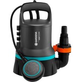 Gardena schoon-water-dompelpomp 9000: Schoon-water-pomp met een capaciteit van 9.000 l/u, vlotterschakelaar met permanente functie, vlakafzuiging tot 2 mm, snelkoppelingssysteem, 300 W (09030-20) - Maat bis zu 9.000 l/h - Schwimmerschalter