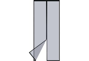 Magnetisch Vliegengordijn Zwart 90x200cm - 32% Korting!