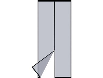 Apalus VP Vliegengordijn voor Deuren, Magnetische Insectenbescherming voor Balkondeuren 90x200 cm, 2× Duurzamer dan de Apalus Classic, Sterkere Magneten, 3,8cm Brede Bevestigingsband, Niet Inkortbaar