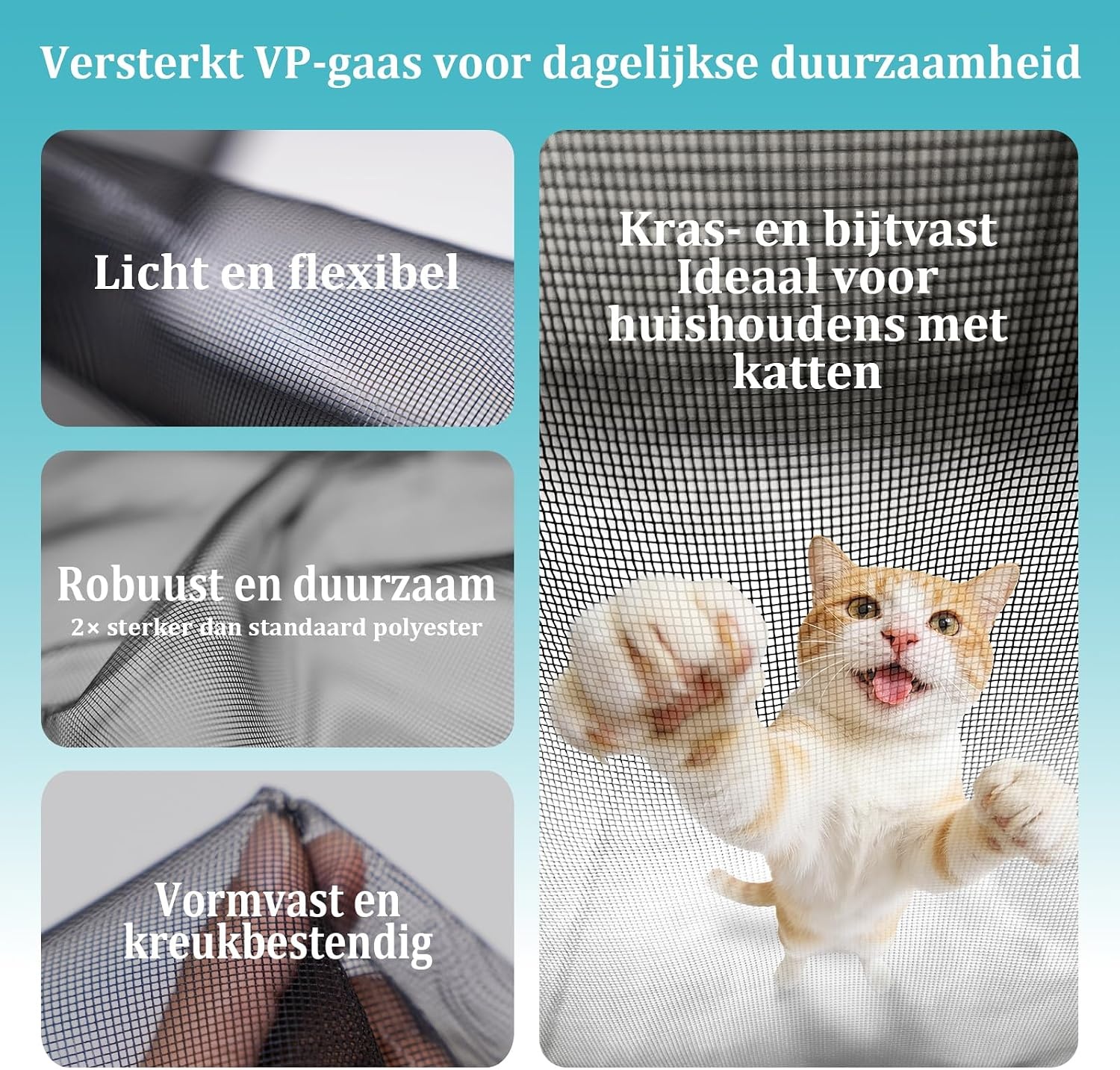Apalus VP Vliegengordijn voor Deuren, Magnetische Insectenbescherming voor Balkondeuren 90x200 cm, 2× Duurzamer dan de Apalus Classic, Sterkere Magneten, 3,8cm Brede Bevestigingsband, Niet Inkortbaar