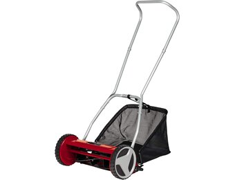 Einhell Handgrasmaaier GC-HM 400 (tot 250 m², snijcilinder, 5 stalen messen, 4 standen maaihoogteverstelling van 13 tot 37 mm, opvangbak van 27 liter)