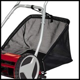 Einhell Handgrasmaaier GC-HM 400 (tot 250 m², snijcilinder, 5 stalen messen, 4 standen maaihoogteverstelling van 13 tot 37 mm, opvangbak van 27 liter)