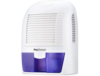 Pro Breeze Luchtontvochtiger, Elektrische ontvochtiger, 1500ml Watertank, Compact, Draagbaar & Stil - Tegen Vocht en Schimmel in Huis, Keuken, Slaapkamer, Badkamer