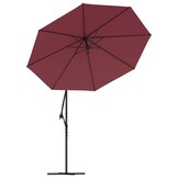 vidaXL Vervangingsdoek voor tuinparasol 350 cm bordeauxrood