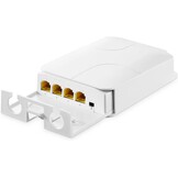 Binardat Outdoor PoE Passthrough Switch - 1 In 3 Out Extender - Wit