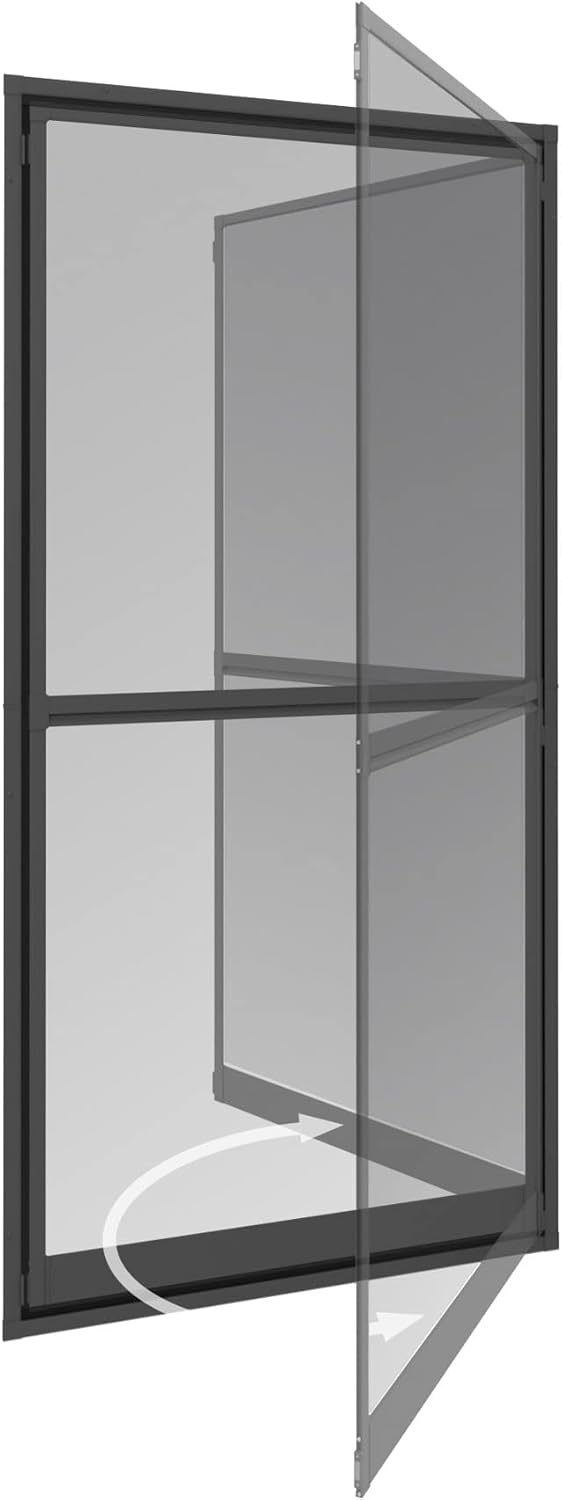 Windhager Expert Swingdeur Hordeur 100 x 210 cm - Antraciet