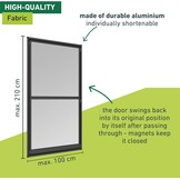 Windhager Expert Swingdeur Hordeur 100 x 210 cm - Antraciet