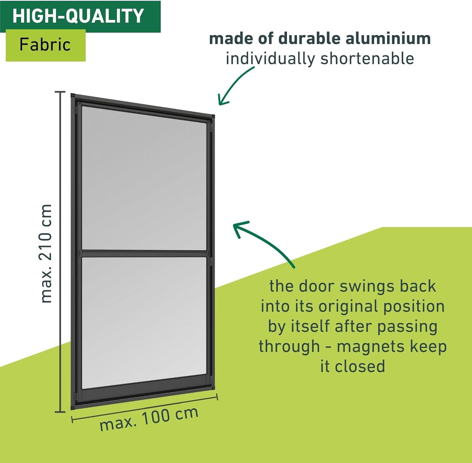 Windhager Expert Swingdeur Hordeur 100 x 210 cm - Antraciet