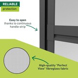 Windhager Expert Swingdeur Hordeur 100 x 210 cm - Antraciet
