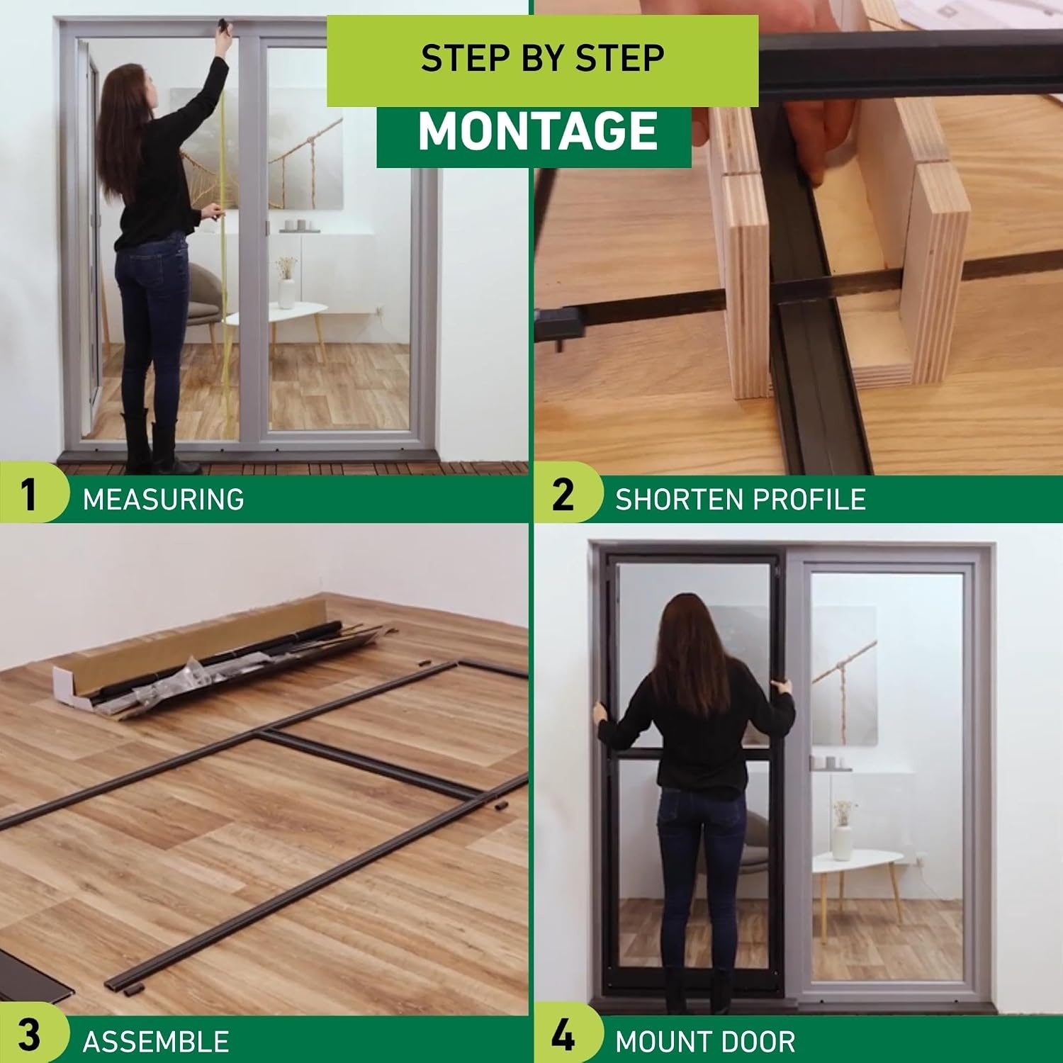 Windhager Expert Swingdeur Hordeur 100 x 210 cm - Antraciet