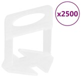 vidaXL Nivelleerklemmen voor tegels 2500 st 2 mm