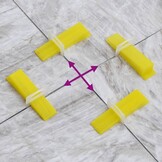 vidaXL Nivelleerklemmen voor tegels 2500 st 2 mm