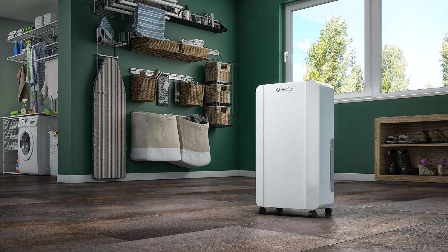 Olimpia Splendid Aquaria Slim 01958 Luchtontvochtiger, 14 liter/dag met Pure System, 65 m³ - Maat 14
