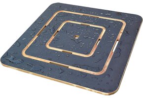 Antislip Douchevloer Berkenhout 59,5x59,5 cm Naturel | Weerbestendig Doucheplatform