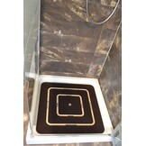 Castelmerlino Douchevloer van Marineberkenhout - 59,5 x 59,5 cm - Naturel