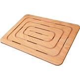 Castelmerlino Douchevloer van Marineberkenhout - 59,5 x 59,5 cm - Naturel