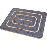 Castelmerlino Douchevloer van Marineberkenhout - 59,5 x 59,5 cm - Naturel