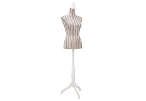 Dames Etalagepop Torso Katoen/Linnen met Strepen - 34% Korting