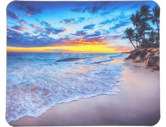 YUXIANLB Muismat Strand Zonsondergang - Antislip - 24 x 20 cm