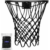 XXXYYY Zwart basketbalnet buiten Heavy Duty, 2022 Nieuwste Professionele On-Court Kwaliteit [7 oz], Past Outdoor Standaard Maat Hoepel, Alle Weer Anti Whip-12 Loops