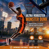 XXXYYY Zwart basketbalnet buiten Heavy Duty, 2022 Nieuwste Professionele On-Court Kwaliteit [7 oz], Past Outdoor Standaard Maat Hoepel, Alle Weer Anti Whip-12 Loops