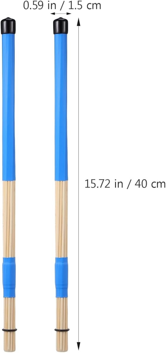 BESPORTBLE Bamboe Drumsticks Blauw 40 cm - 1 Paar