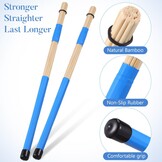 BESPORTBLE Bamboe Drumsticks Blauw 40 cm - 1 Paar