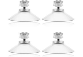 4 Transparante PVC Zuignappen Ø40mm - 49% Korting