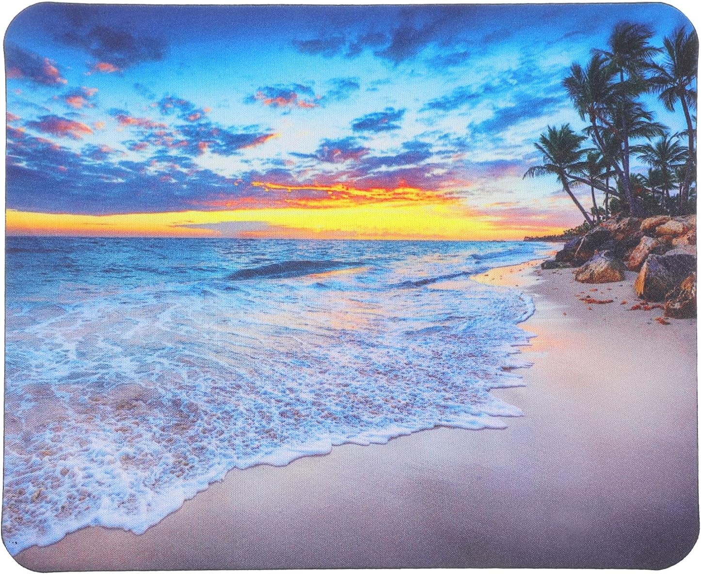 YUXIANLB Muismat Strand Zonsondergang - Antislip - 24 x 20 cm