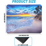 YUXIANLB Muismat Strand Zonsondergang - Antislip - 24 x 20 cm