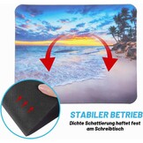 YUXIANLB Muismat Strand Zonsondergang - Antislip - 24 x 20 cm